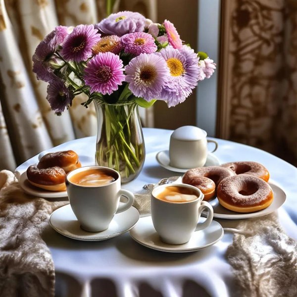 кофе завтрак