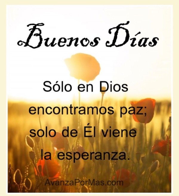 buenos días cristianos