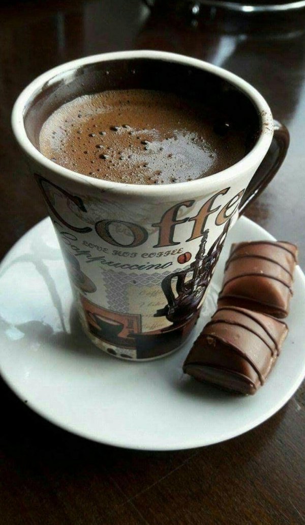 горячего кофе