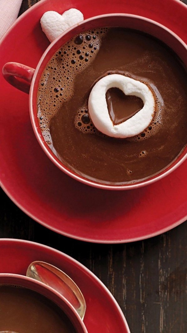 кофе сердечко