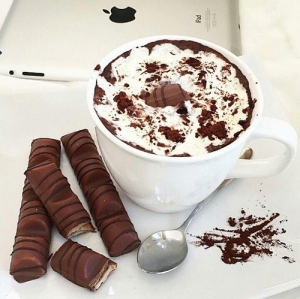 Доброе утро с кофе и шоколадом