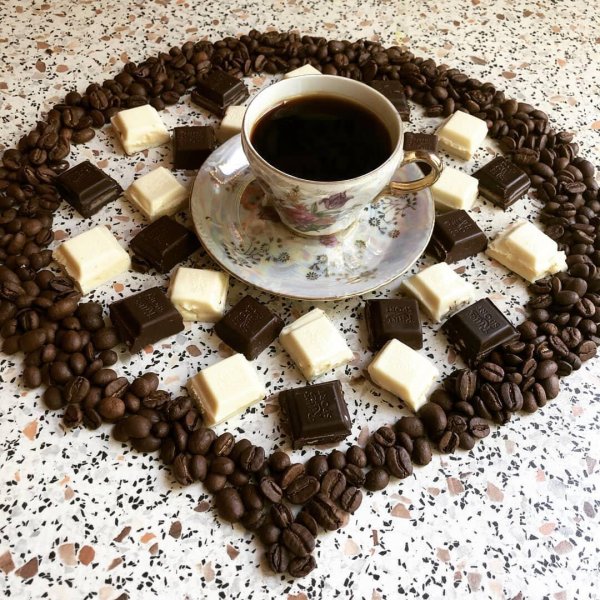 кофе с конфетами
