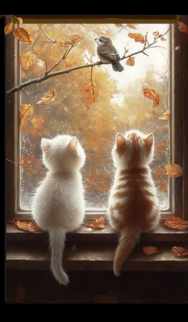 кошка на окошке