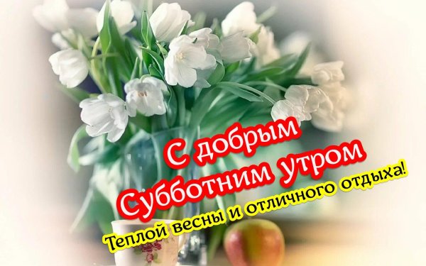 с добрым субботнее утро