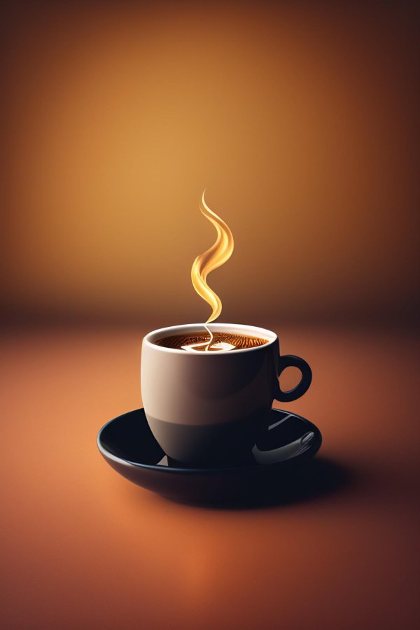 горячего кофе