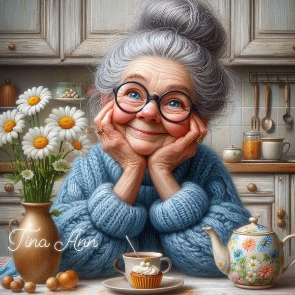 рисунок старушки