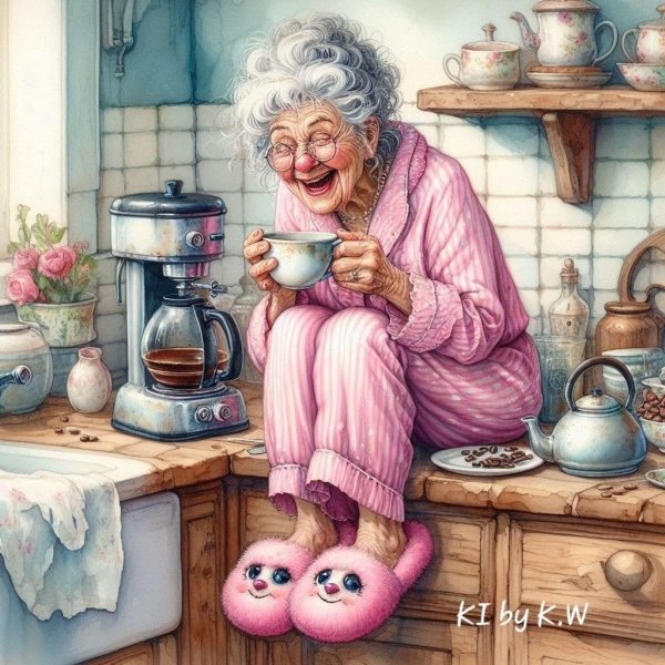 старушка веселушка