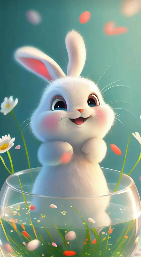 зайчик улыбается