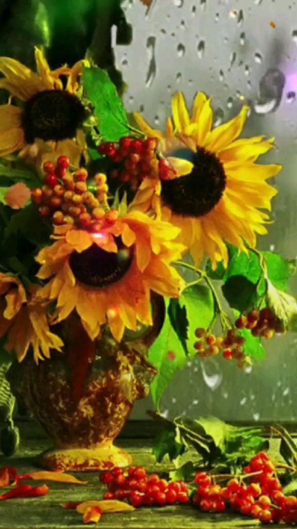 подсолнухи натюрморт