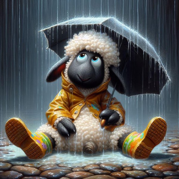 мультяшная овечка