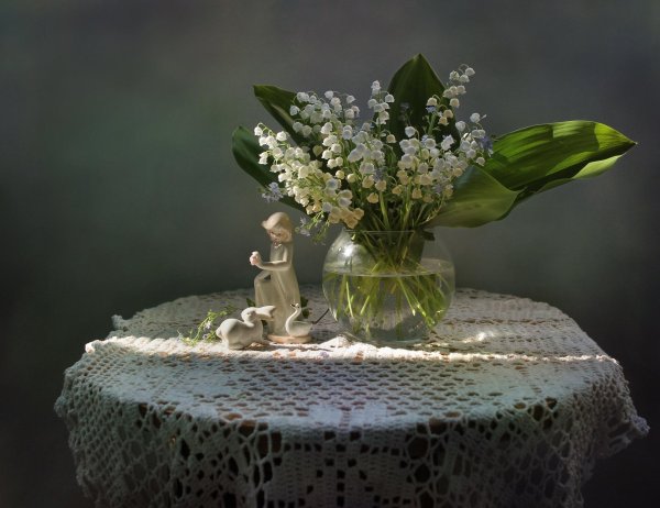 композиция из ландышей