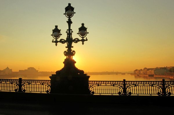 троицкий мост фонари