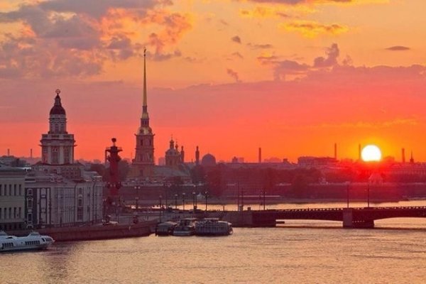 санктпетербург петропавловская крепость закат