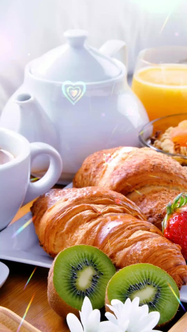 кофе и круассан