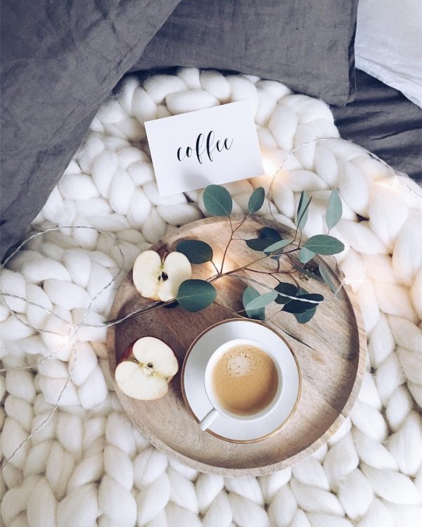 вязаное одеяло