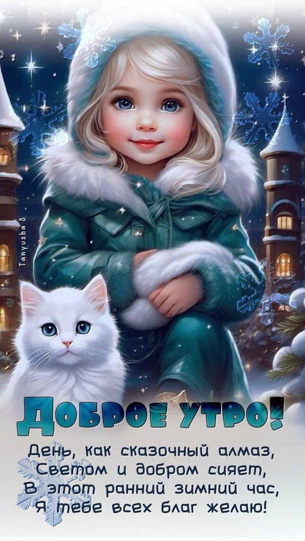 красивая открытка зимняя