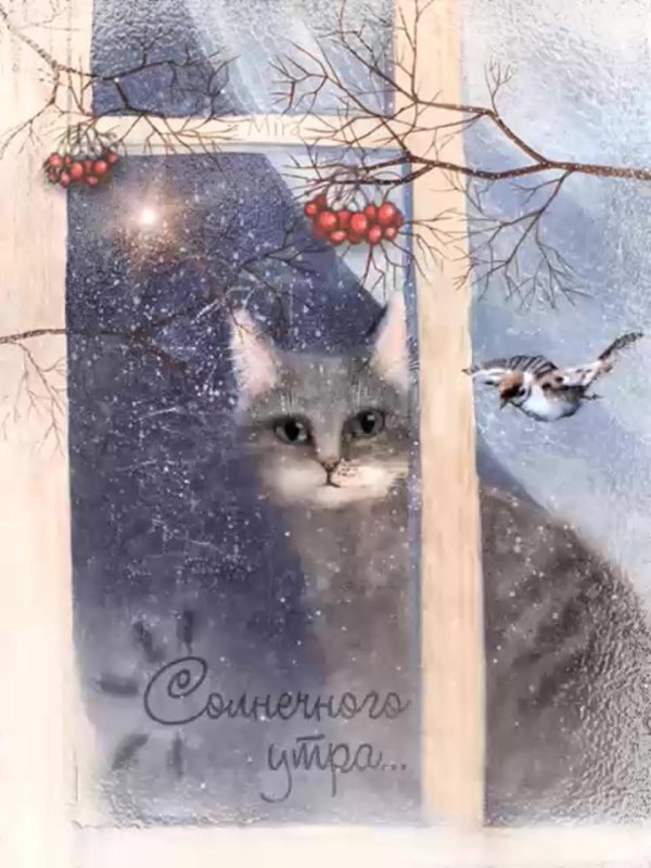 открытка зимняя