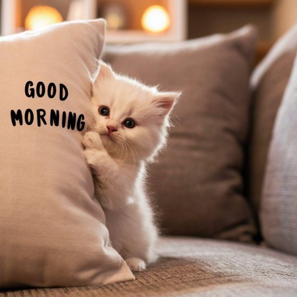 good morning kitten