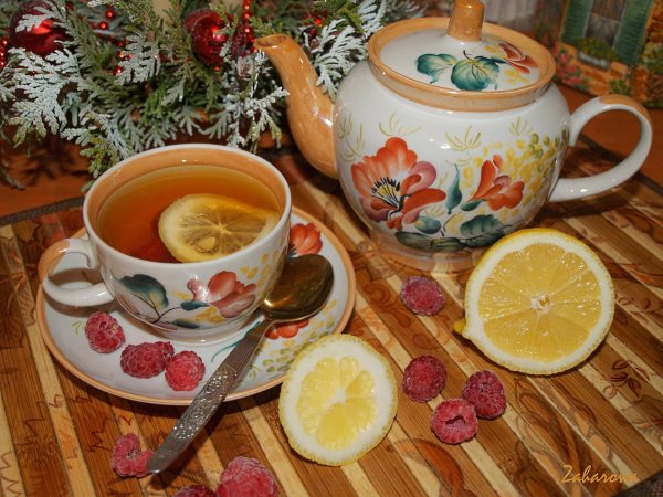 чай с лимоном