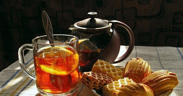 уютное чаепитие вечер