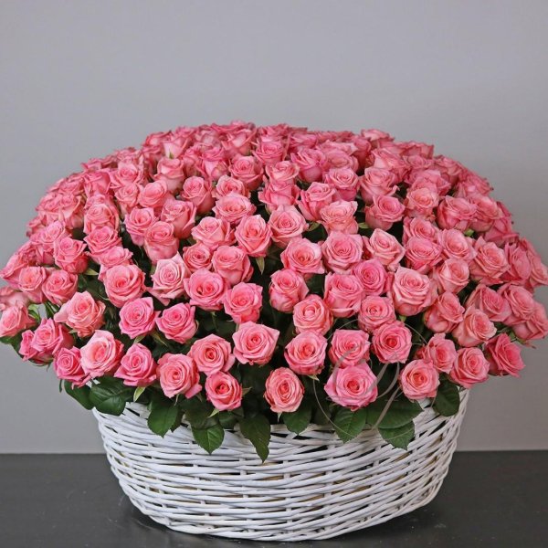 корзина роз