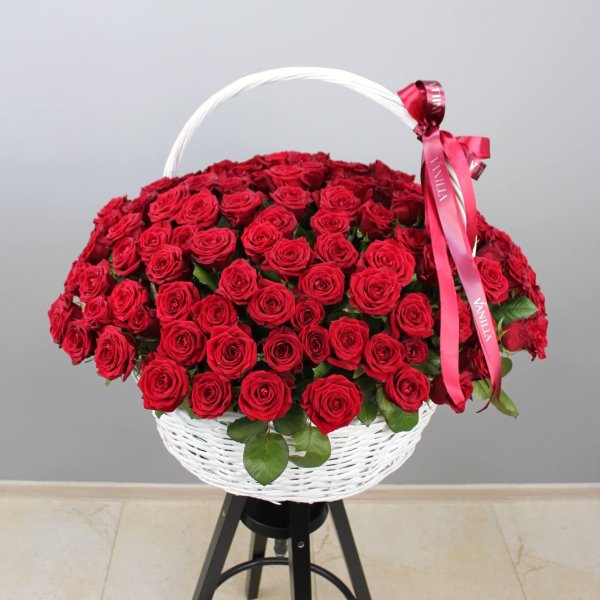 корзинка с розами