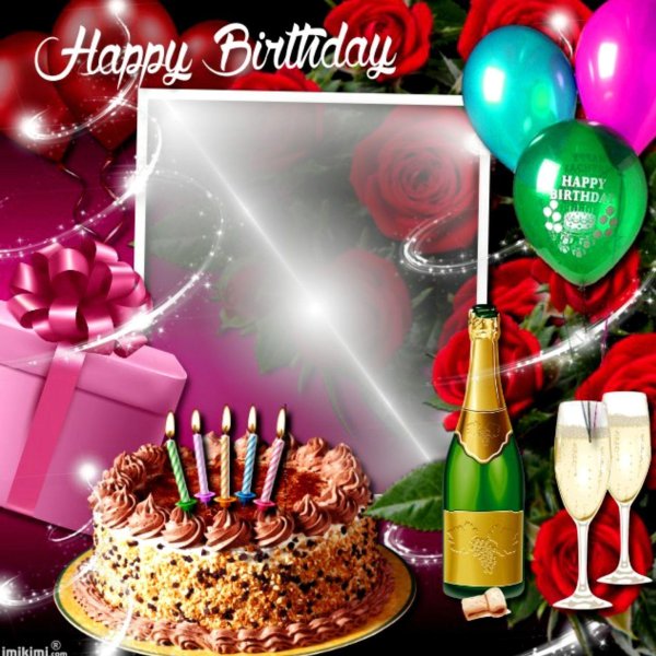happy birthday frame