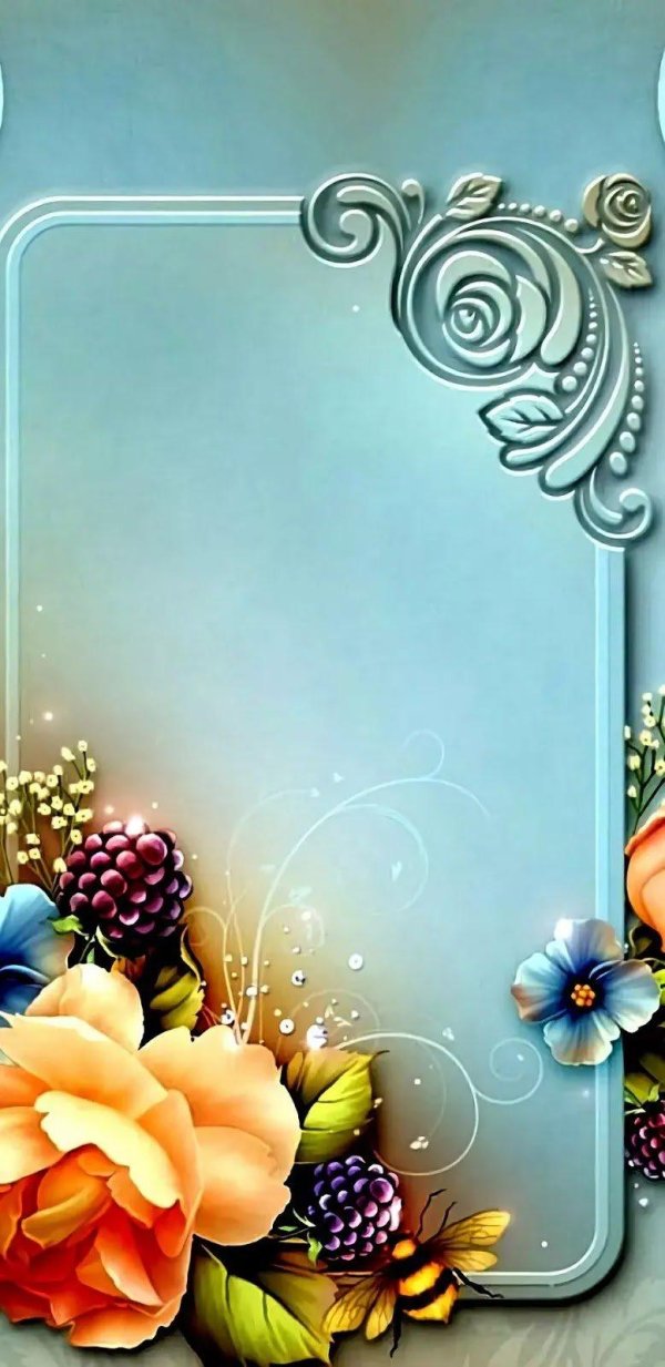 цветочная рамка