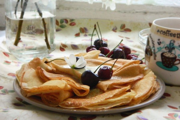 завтрак блинчики