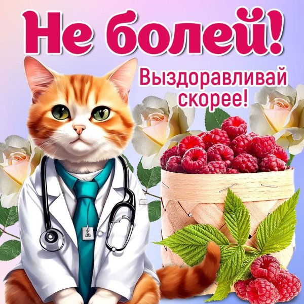 стикер выздоравливай