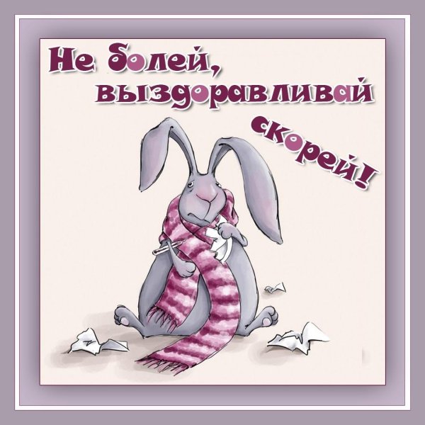 выздоравливай открытка
