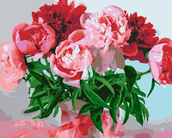 картины по номерам пион