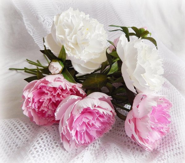 реалистичный пиона из фоамирана