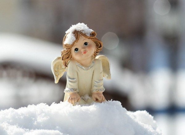 ангелок зимой