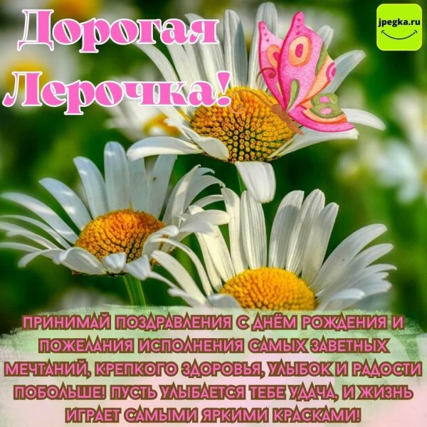 ромашка с днем рождения