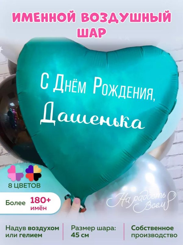 именной шарик воздушный
