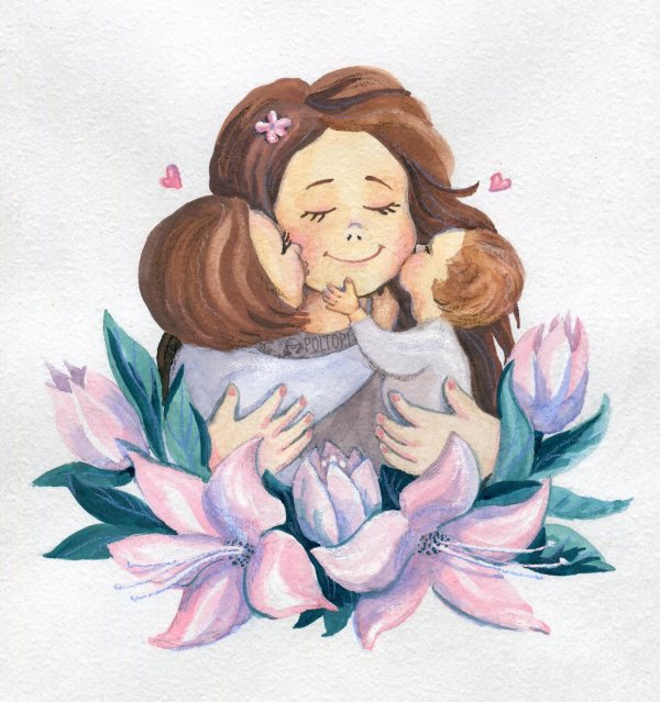 открытка маме арт