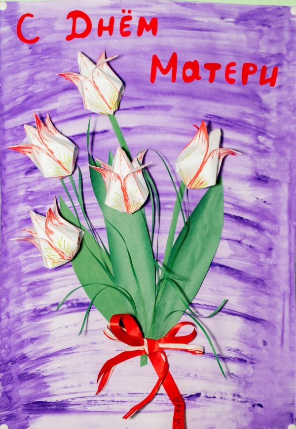 аппликация тюльпан