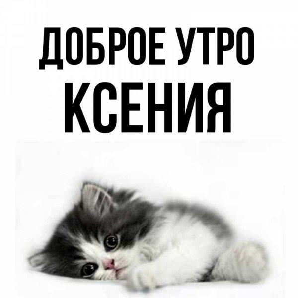 доброе утро ксюшенька