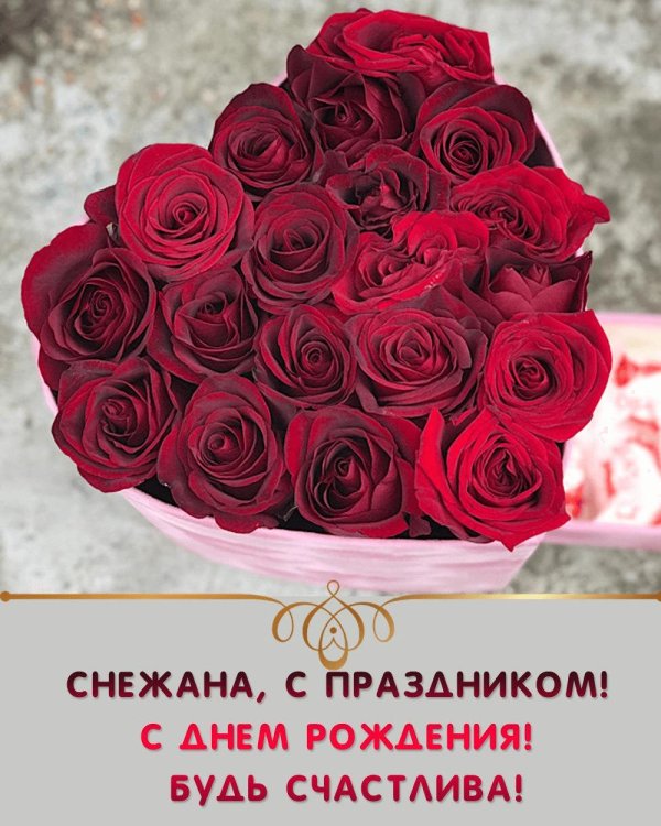 снежана с днем рождения