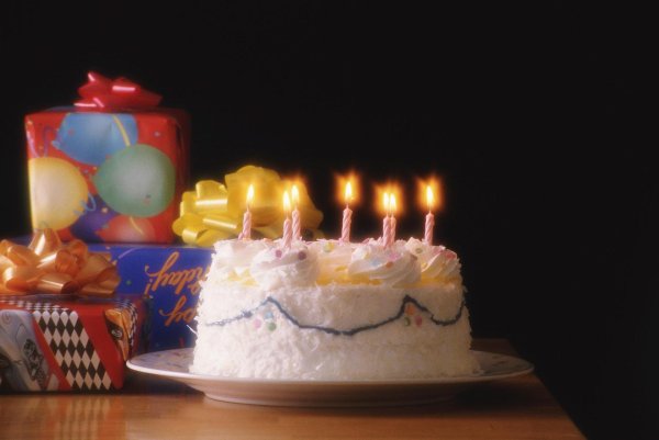 тортик со свечами