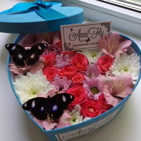 коробка цветов