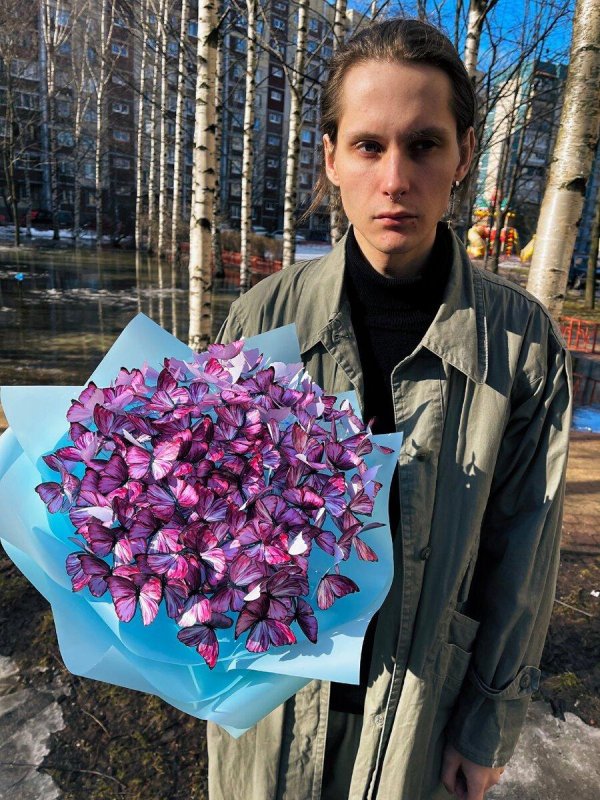 бабочка букет