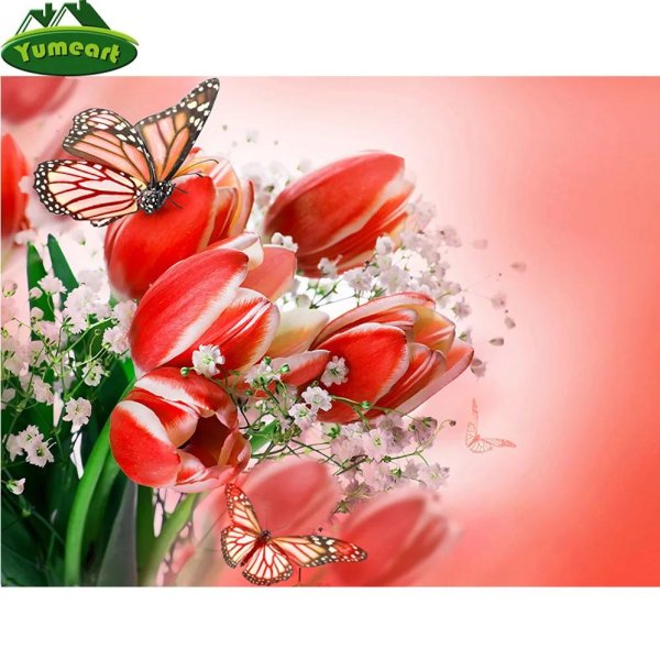 розовые тюльпаны