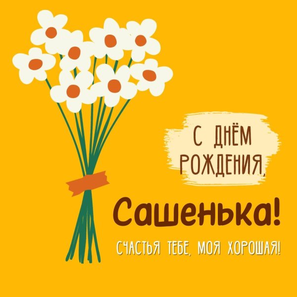 с днем рождения сашенька девочка