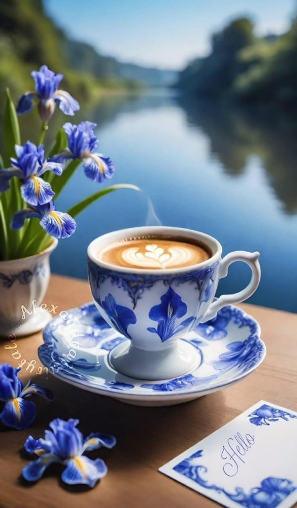 чайная пара гжель