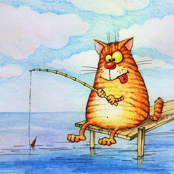 кот рыбак