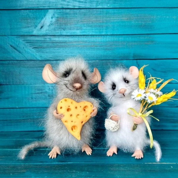 валяная игрушка крыска