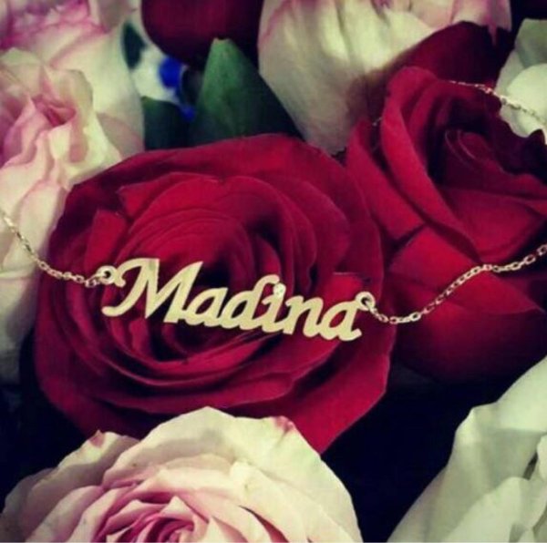 именной кулон мадина