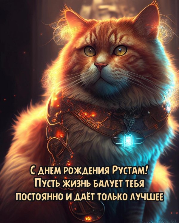с днём рождения рустам прикольные